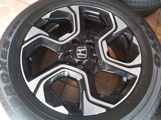 ล้อแม็ก Honda CR-V G5 ขอบ 18 พร้อมยาง TOYO Proxes R45  235/60R18 ผลิตปี 2018 ทั้ลชุด 25,900.-เทิร์นได้ใส่ฟรี รับบัตร ส่งทั่วไทย