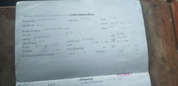 ขายรถหกล้อฮีโน่