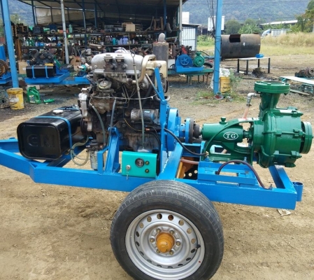 เครื่องยนต์พร้อมปั๊มน้ำแรงดันสูง