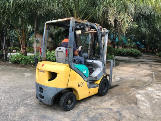 ขายFORKLIFT KOMATSU รุ่นFG14T-18(1.5ตัน)(ออโต้) สวยเดิมจากญี่ปุ่น ยังไม่เคยใช้ในไทย 145,000เท่านั้น!!