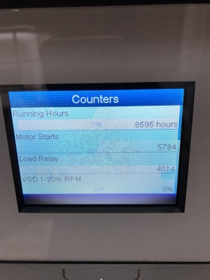 Atlas copco ga55vsd inverter 2010 581205 รุ่นประหยัดพลังงาน สวยพร้อมใช้