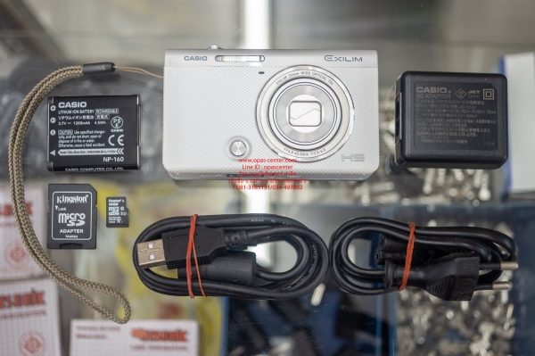 กล้องฟรุ้งฟริ้ง Casio EX-ZR55 16 ล้าน สีเงิน มีที่ชาร์ท เมม 16G สภาพใหม่