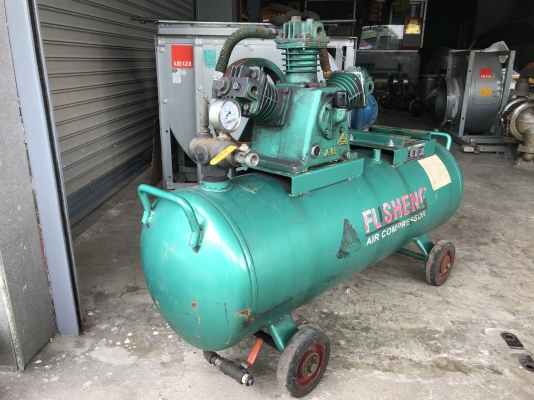 ขายถังปั๊มลม+หัวปั๊มลม Fusheng made in Taiwan ขนาด 105ลิตร ใส่มอเตอร์ 2HP. ใช้งานได้เลย สภาพสวย ปั๊มดูดดี พร้อมใช้งาน