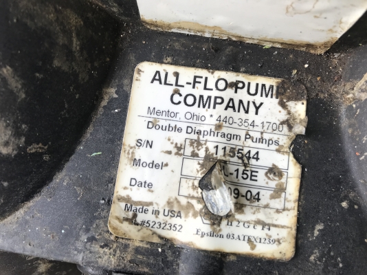 ขายปั๊มไดอะแฟรม Air-Flo Pump made in USA. ขนาดท่อ 2 นิ้ว ตัวใหญ่ โครงสร้างอลูมิเนียม สภาพสวย ดูดแรง พร้อมใช้งาน