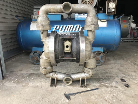 ขายปั๊มไดอะแฟรม Air-Flo Pump made in USA. ขนาดท่อ 2 นิ้ว ตัวใหญ่ โครงสร้างอลูมิเนียม สภาพสวย ดูดแรง พร้อมใช้งาน