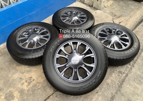 ล้อแม็กป้ายแดง ISUZU X-Series ขอบ 16 รุ่นใหม่ล่าสุด พร้อมยางป้ายแดง 215-70-16 Dunlop ปี 19 สวยกริ๊บๆ