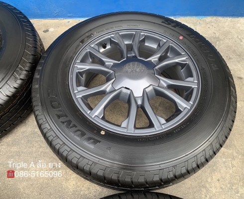 ล้อแม็กป้ายแดง ISUZU X-Series ขอบ 16 รุ่นใหม่ล่าสุด พร้อมยางป้ายแดง 215-70-16 Dunlop ปี 19 สวยกริ๊บๆ