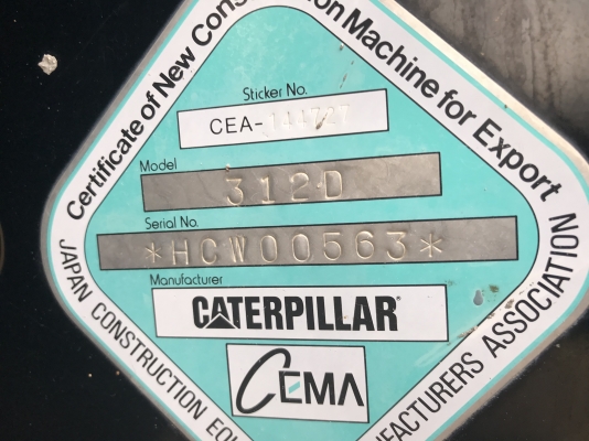 Cat312D สวยเต็มทุกระบบ ชุดจดทะเบียน