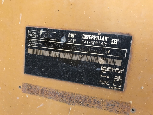 Cat320D เครื่องดี ปั้มแรง ช่วงล่างเต็ม เล่มทะเบียนพร้อมโอน