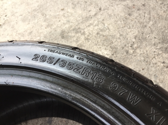 ยาง KETER 265-35-18 ปี 17 2 เส้น 2000 ยางสวยไม่มีปะไม่บวมไม่กินข้างดอกยางเหลือเยอะเอาไปวิ่งกันใด้อีก ยาง KETER 265-35-18 ปี 17 2 เส้น 2000 ยางสวยไม่มีปะไม่บวมไม่กินข้างดอกยางเหลือเยอะเอาไปวิ่งกันใด้อีก