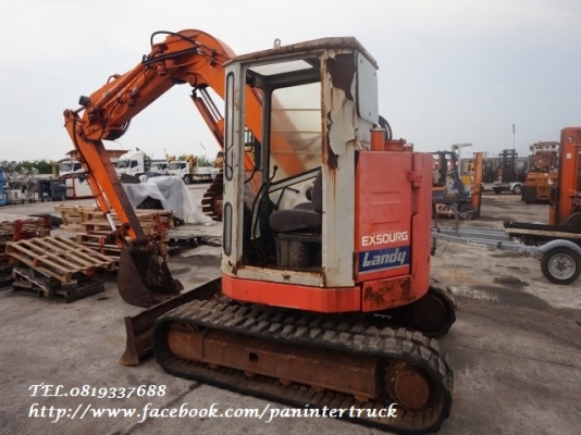 SALE**สินค้าเก่านอก ขายถูกด่วนๆรถขุด MINI. EXCAVATOR HITACHI- EX50URG ,คอนโทรลน้ำมัน ,ปั๊มนิ้ว,แทรคยาง