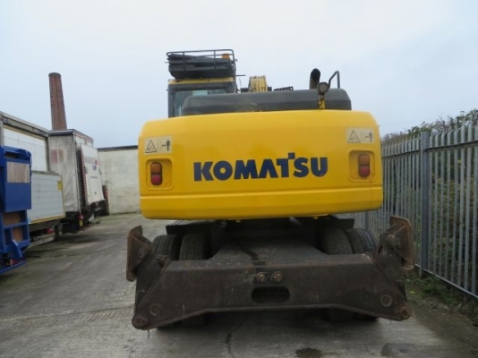 Komatsu PW160-7 รถขุดล้อยาง ยุโรป สั่งนำเข้าโทร. 080-6565422 (หนิง)