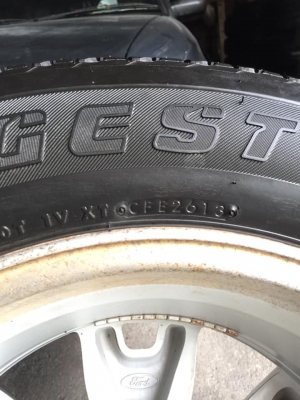 ล้ออ่ะไหล่ ยางบริสโตน265/60/18ปี2613 เนื้อยางนิ่มๆ โทร0879050181.ส่งได้ทั่วไทย ล้ออ่ะไหล่ ยางบริสโตน265/60/18ปี2613 เนื้อยางนิ่มๆ โทร0879050181.ส่งได้ทั่วไทย