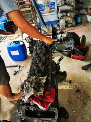 บริการซ่อม งานเครื่องGR250n1​ ฝาสูบบิด​ ข้อเป็นรอย​ ปลอกเป็นรอย​ ลูกสูบยัน
