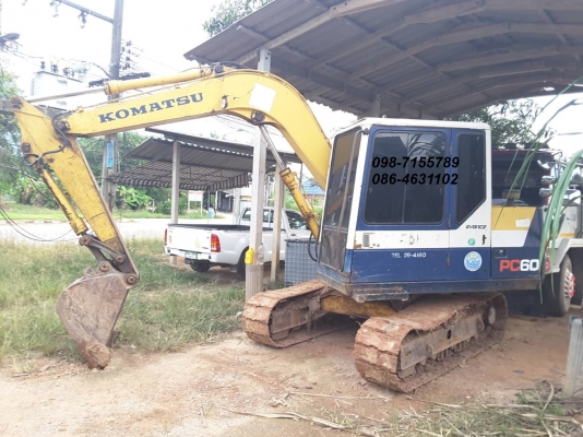 ขาย!! &gt;&gt;&gt; Komatsu Pc60 รุ่น 6 พร้อมใช้งาน เอกสารใบซื้อขาย &lt;&lt;&lt; เบอร์ติดต่อ 098-7155789 086-4631102