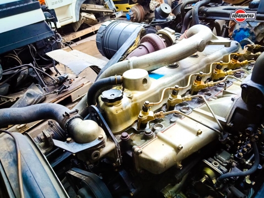 หัวเก๋ง FUSO 627 พร้อมเครื่อง 6D16 Turbo intercooler EURO2 มือสองญี่ปุ่น