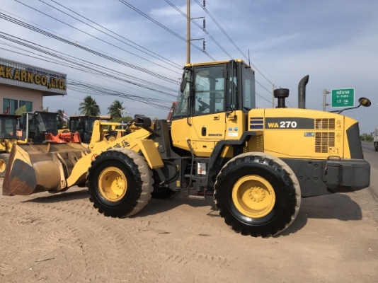 ขายรถตักล้อยาง KOMATSU WA270-6 แขนยาวพิเศษ นำเข้าเองจากญี่ปุ่น สภาพสวยพร้อมใช้งาน มีVDOการทำงานครับ