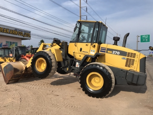 ขายรถตักล้อยาง KOMATSU WA270-6 แขนยาวพิเศษ นำเข้าเองจากญี่ปุ่น สภาพสวยพร้อมใช้งาน มีVDOการทำงานครับ