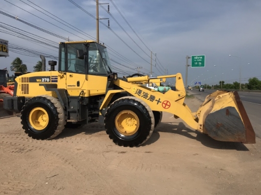 ขายรถตักล้อยาง KOMATSU WA270-6 แขนยาวพิเศษ นำเข้าเองจากญี่ปุ่น สภาพสวยพร้อมใช้งาน มีVDOการทำงานครับ