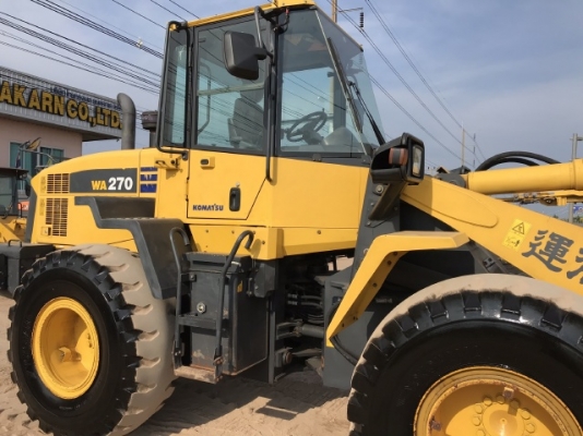 ขายรถตักล้อยาง KOMATSU WA270-6 แขนยาวพิเศษ นำเข้าเองจากญี่ปุ่น สภาพสวยพร้อมใช้งาน มีVDOการทำงานครับ