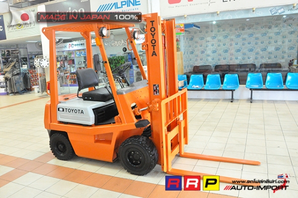 ขายรถโฟล์คลิฟท์มือสอง TOYOTA รุ่น 4FGL15-46396 นำเข้าจากประเทศญี่ปุ่น 100\% ไม่เคยใช้งานในไทย