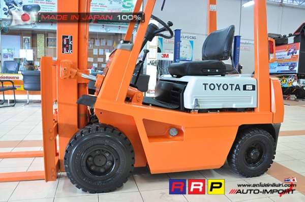 ขายรถโฟล์คลิฟท์มือสอง TOYOTA รุ่น 4FGL15-46396 นำเข้าจากประเทศญี่ปุ่น 100\% ไม่เคยใช้งานในไทย