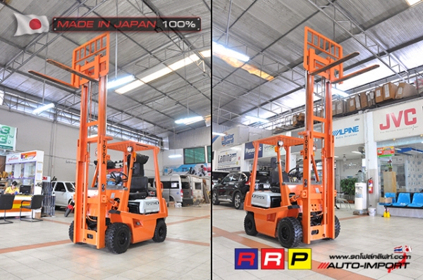 ขายรถโฟล์คลิฟท์มือสอง TOYOTA รุ่น 4FGL15-46396 นำเข้าจากประเทศญี่ปุ่น 100\% ไม่เคยใช้งานในไทย