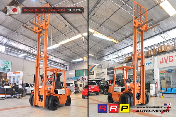 ขายรถโฟล์คลิฟท์มือสอง TOYOTA รุ่น 4FG25-21140 นำเข้าจากประเทศญี่ปุ่น 100\% ไม่เคยใช้งานในไทย