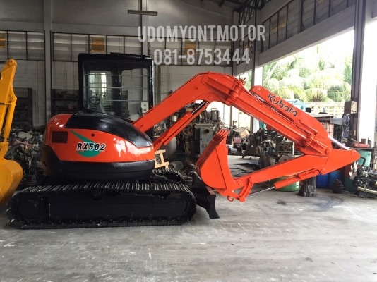 ขาย รถขุด KUBOTA รุ่น RX502 มือสองญี่ปุ่น (หัวเก๋ง) แทรกเหล็ก  สลัก บูทเอวแน่น 100\% สวยพร้อมใช้งาน มือถือ 0818753444  สอบถามเพิ่มเติมตามได้ที่  http://line.me/ti/p/mFkzr50JVd  อุดมยนต์มอเตอร์ สอบถามเพิ่มเติมตามได้ที่ http://line.me/ti/p/mFkzr50JVd