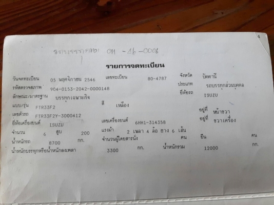 ขายรถบรรทุกหกล้อดั้ม