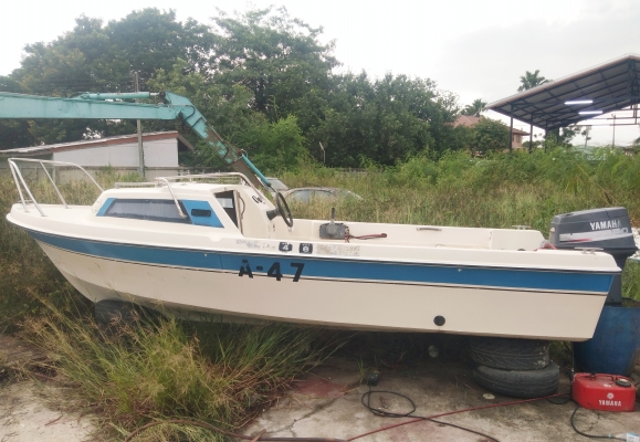 ขายเรือ yamaha f17 เก่าญี่ปุ่น yamaha 50 hp 2t