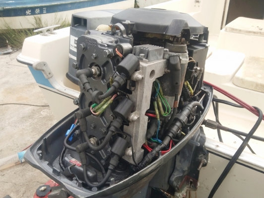 ขายเรือ yamaha f17 เก่าญี่ปุ่น yamaha 50 hp 2t