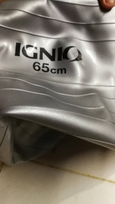 350 บ.ส่งถึงบ้านฟรี โทร 083-2000058 LINE ID: ub2603 ANTI-BURST FITNESS BALL DELUXE ยี่ห้อ IGNIO ขนาด