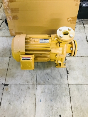 ปั๊มน้ำหอยโข่ง หน้าแปลน   ขนาดมอเตอร์  7.5 HP กำลังไฟ 380 V ขนาดท่อ  2 x 1.1/2"  สภาพใหม่