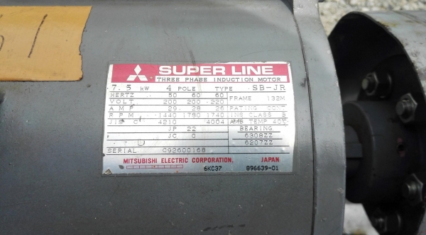 ชุดปั้มน้ำหอยโข่งลงตู้ญี่ปุ่น Made in JAPAN ใบพัดทองเหลือง ขนาด 10 HP ท่อ 3&rdquo;- 2.5&rdquo; ไฟ 200V 3 สาย ของสดนอกลงตู้ไม่เคยใช้ในไทย