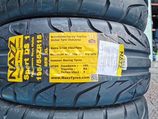ขายยางใหม่ NAZZ Sport DS1 195/55R15 ปี18  - ราคาชุดละ 5,900 บาท