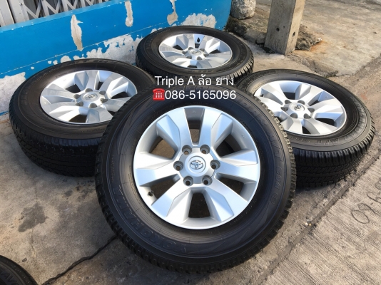 ล้อแม็ก Toyota Revo ขอบ17 พร้อมยาง 265-65-17 Yokohama ปลายปี 16 สภาพดี
