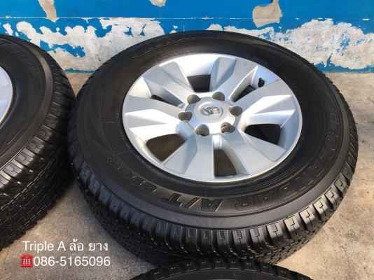 ล้อแม็ก Toyota Revo ขอบ17 พร้อมยาง 265-65-17 Yokohama ปลายปี 16 สภาพดี ล้อแม็ก Toyota Revo ขอบ17 พร้อมยาง 265-65-17 Yokohama ปลายปี 16 สภาพดี