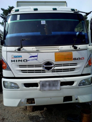 ขายรถบรรทุก 22 ล้อพ่วงแม่ลูกดัมพ์ HINO MEGA 380 แรงม้าปี 2556 ลูกพ่วงสามมิตร 3 เพลา ราคา 2150000