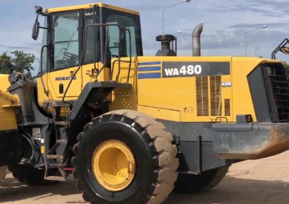 ขายรถตักล้อยาง KOMATSU WA480-6 นำเข้าเองจากญี่ปุ่น สภาพสวยพร้อมใช้ มีVDOการทำงานครับ