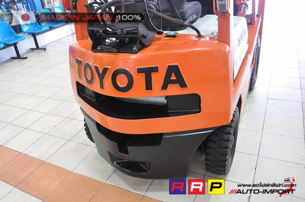 ขายรถโฟล์คลิฟท์มือสอง TOYOTA รุ่น 4FGL14-42943 นำเข้าจากประเทศญี่ปุ่น 100\% ไม่เคยใช้งานในไทย