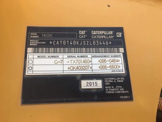 รถเกรดCAT 140K รถป 2015 รถสวย เล่มทะเบียน เจ้าของขายเอง จัดไฟแน็นใด้ รถเกรดCAT 140K รถป 2015 รถสวย เล่มทะเบียน เจ้าของขายเอง จัดไฟแน็นใด้