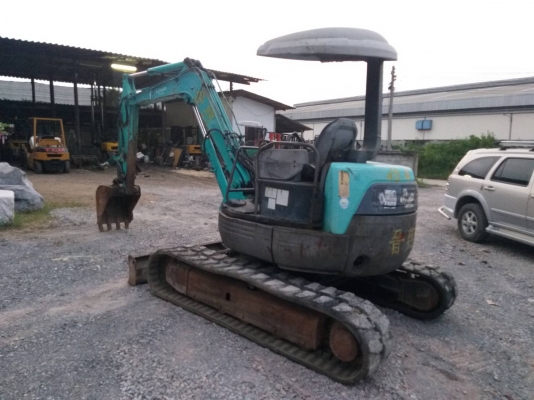 ขายรถแมคโค KOBELCO SK40SR แทรคยาง คอนโทรลสั้น ปั้มนิ้ว มีไปบ์ปิ้ง ติอต่อ 063-5628992