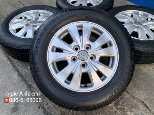 แม็ก 5รู114 TOYOTA INNOVA ขอบ 15 แถมยาง 205-65-15 Dunlop ปี 14
