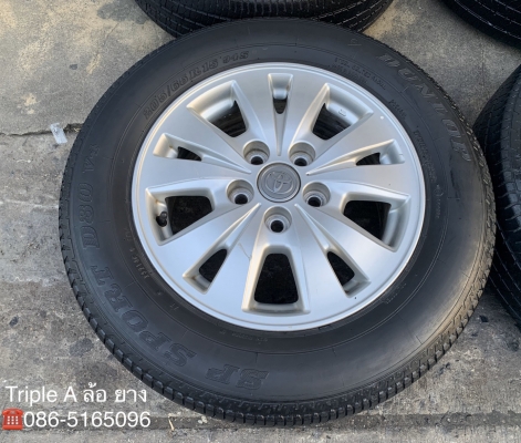 แม็ก 5รู114 TOYOTA INNOVA ขอบ 15 แถมยาง 205-65-15 Dunlop ปี 14