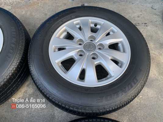 แม็ก 5รู114 TOYOTA INNOVA ขอบ 15 แถมยาง 205-65-15 Dunlop ปี 14