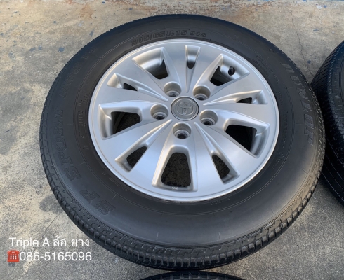 แม็ก 5รู114 TOYOTA INNOVA ขอบ 15 แถมยาง 205-65-15 Dunlop ปี 14