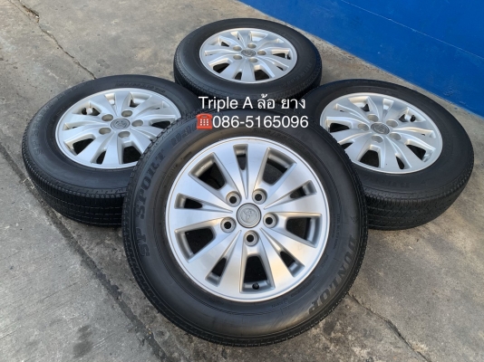 แม็ก 5รู114 TOYOTA INNOVA ขอบ 15 แถมยาง 205-65-15 Dunlop ปี 14