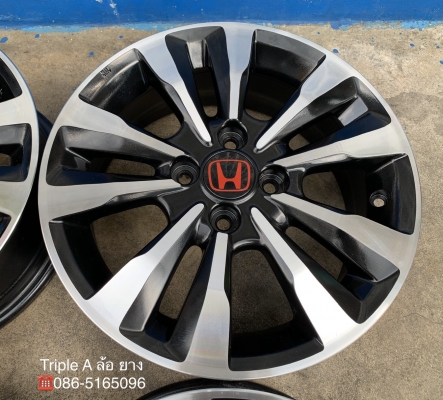 ล้อแม็ก Honda City ก้านคู่ ขอบ 15 สีดำหน้าเงา สวยกริ๊บๆ