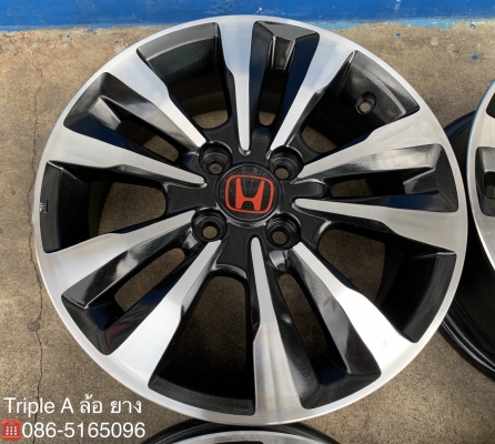 ล้อแม็ก Honda City ก้านคู่ ขอบ 15 สีดำหน้าเงา สวยกริ๊บๆ